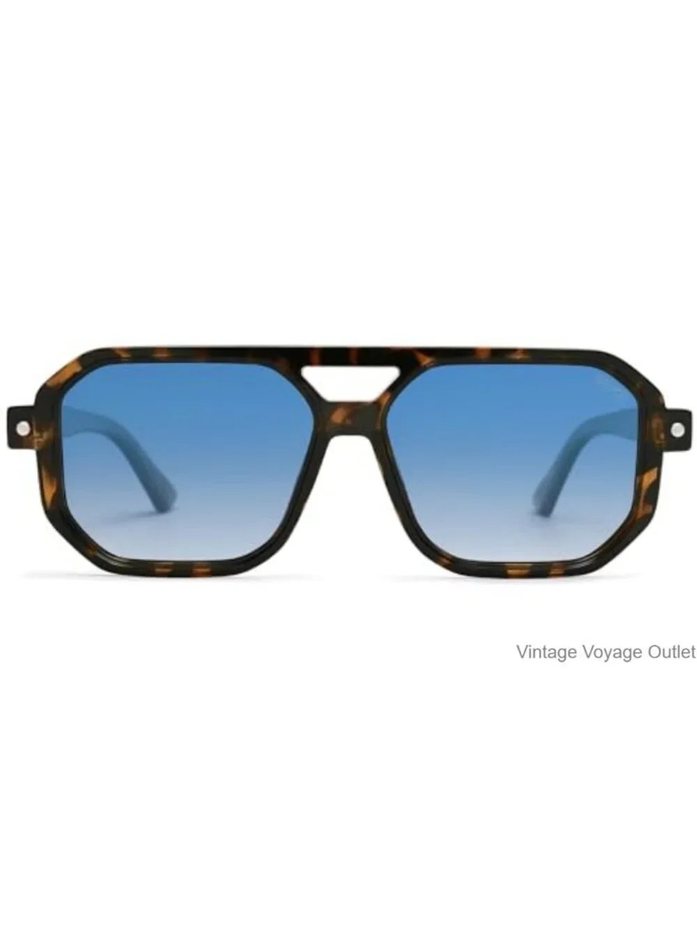 Vintage Retro Square Aviator Sunglasses Men Women Polarized UV400
